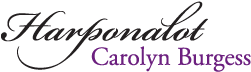 Harponalot. Carolyn Burgess is a freelance harpist living and working in Adelaide South Australia. Available for weddings and private functions.